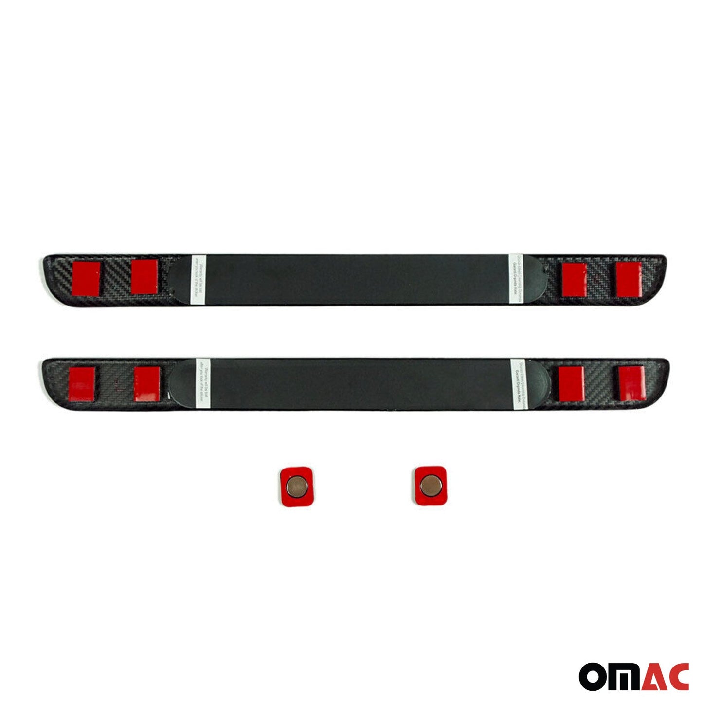 OMAC For Mercedes-Benz SLS AMG LED Genuine Carbon Fiber Door Sill Cover Sport 2 Pcs U014487