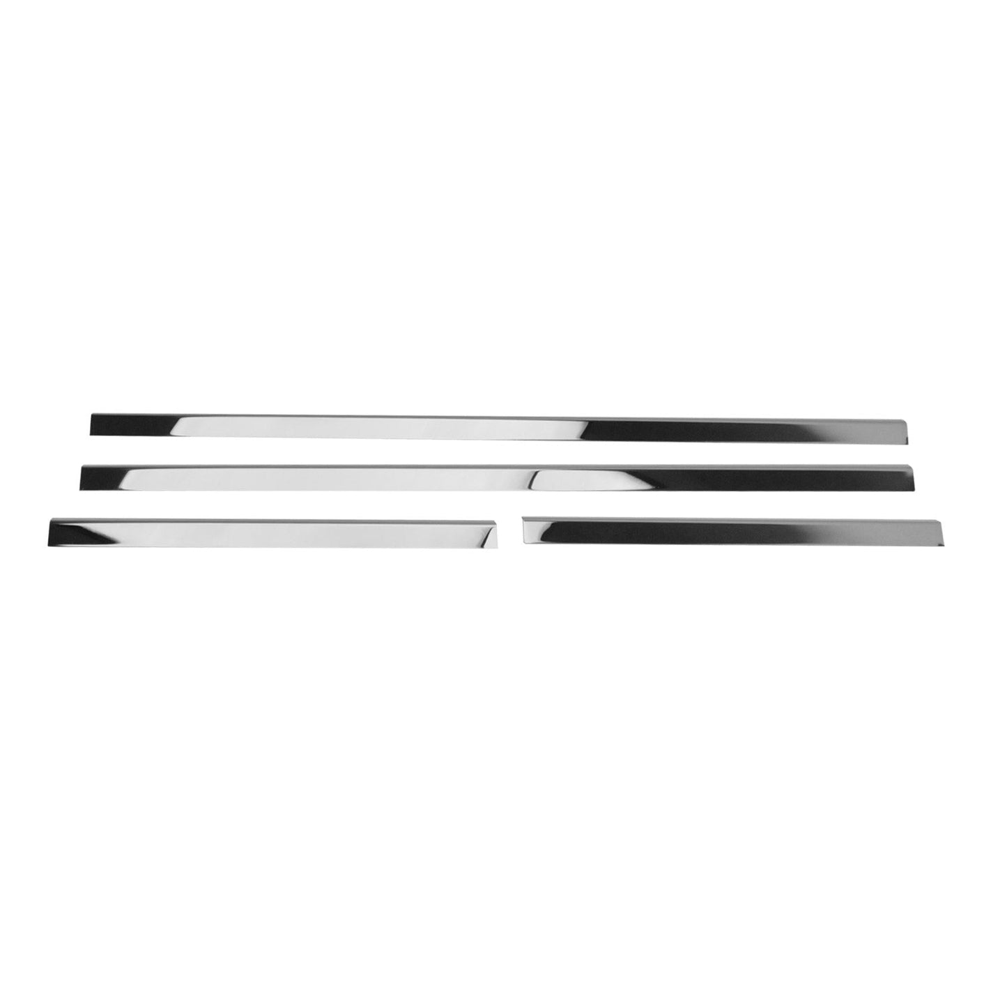 2005-2021 Nissan Frontier Window Molding Trim Streamer Stainless Steel Silver 4 Pcs