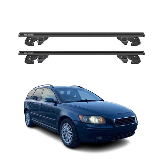2004-2008 Volvo V50 Roof Rack Cross Bars Black