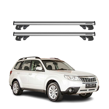 2009-2013 Subaru Forester Roof Rack Cross Bars Silver
