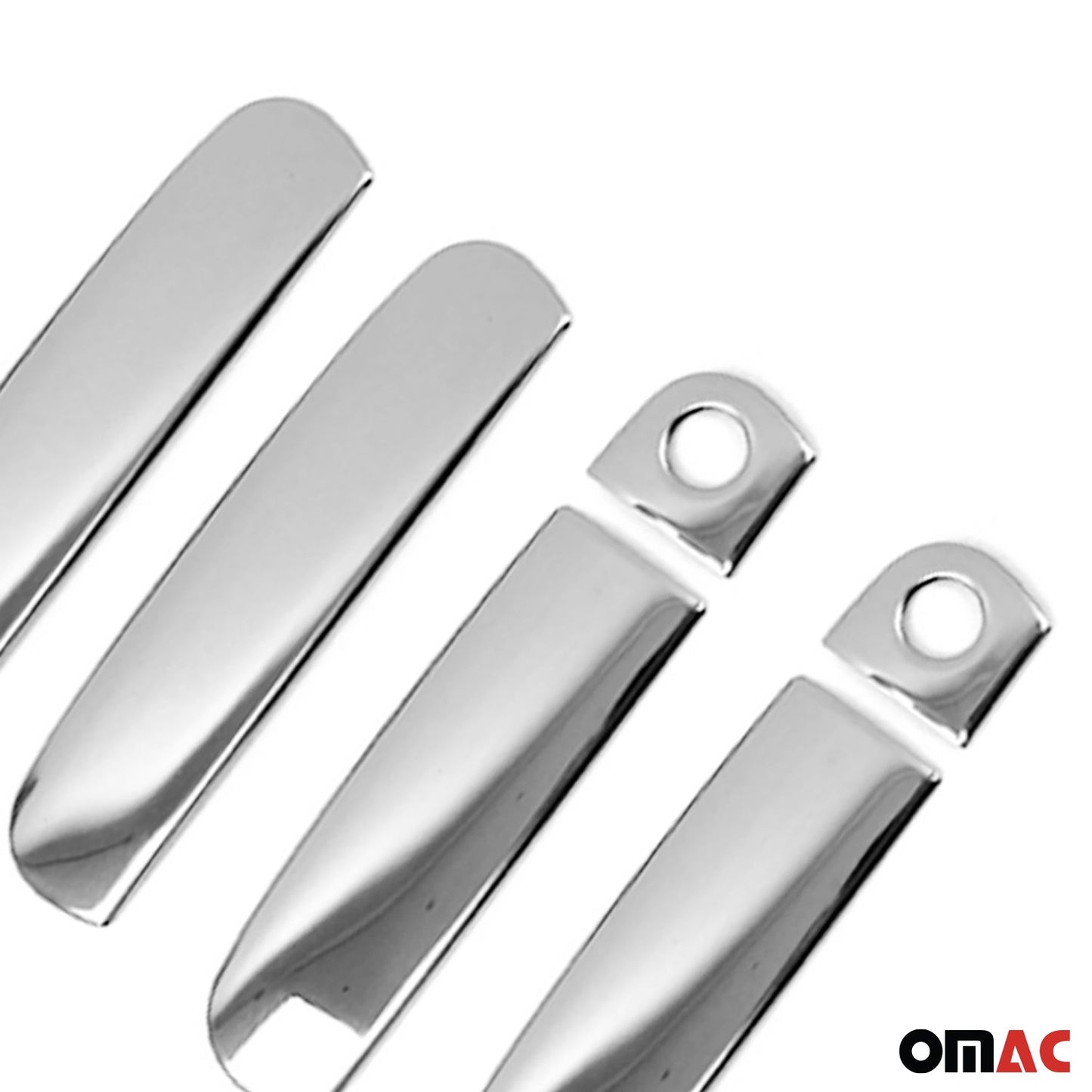 OMAC Car Door Handle Cover Protector for Audi A4 1996-2005 Steel Chrome 6 Pcs U004916