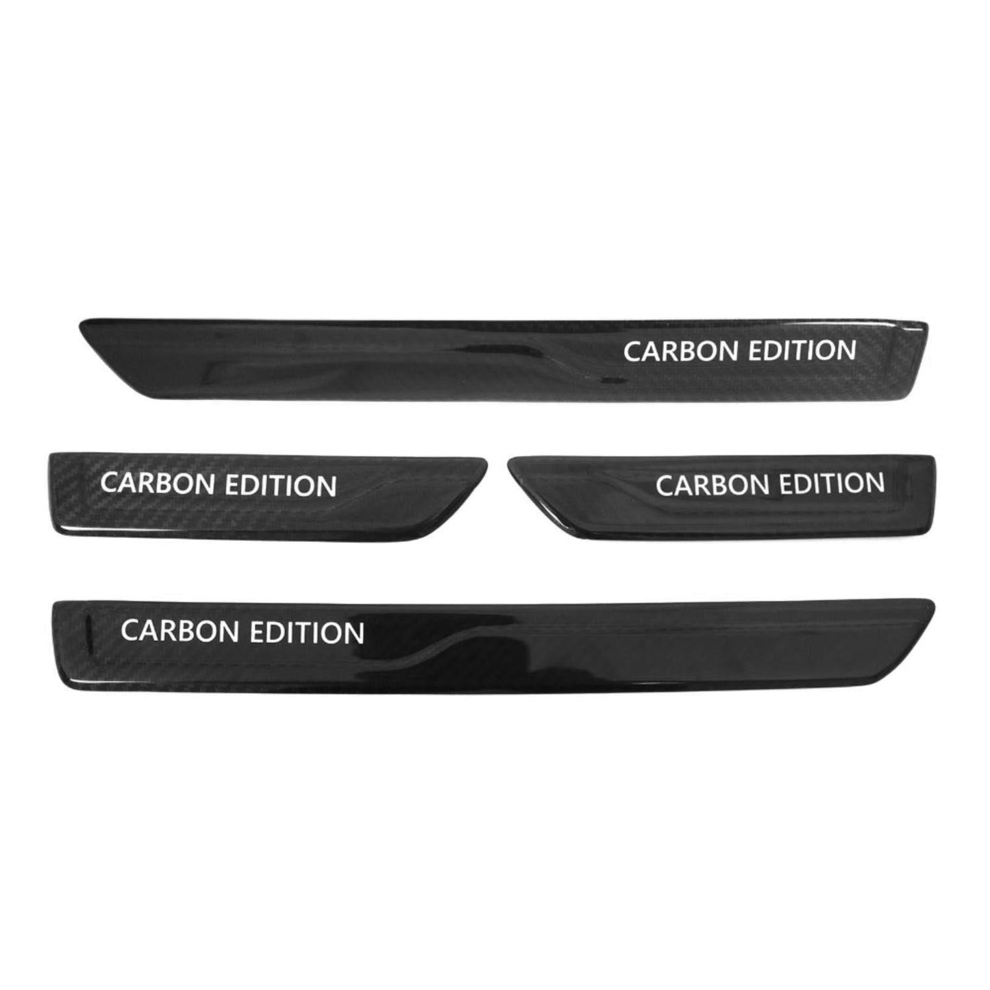 OMAC Door Sill Scuff Plate Scratch Protector for VW Carbon Fiber Edition 4 Pcs U027620