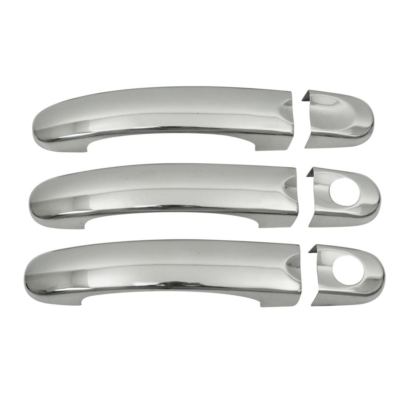 OMAC Car Door Handle Cover Protector for VW Caddy 2010-2015 Steel Chrome 2 Pcs '7530051