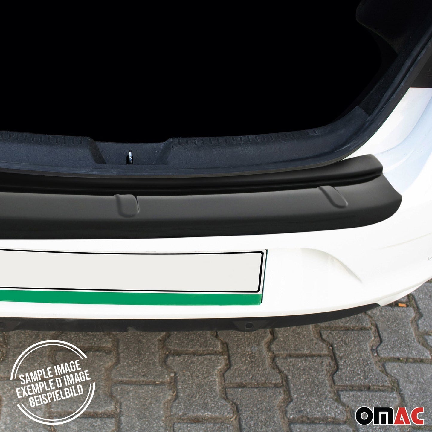 OMAC Rear Bumper Sill Cover Protector Guard for VW Tiguan 2018-2024 Acrylic Smoke OMAC7548093GPT