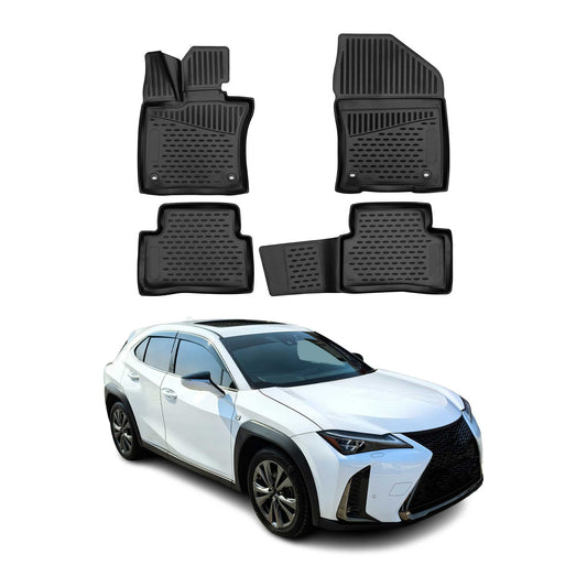 2019-2025 Lexus UX200 UX250h Floor Mats Liners Full Set All Weather Black