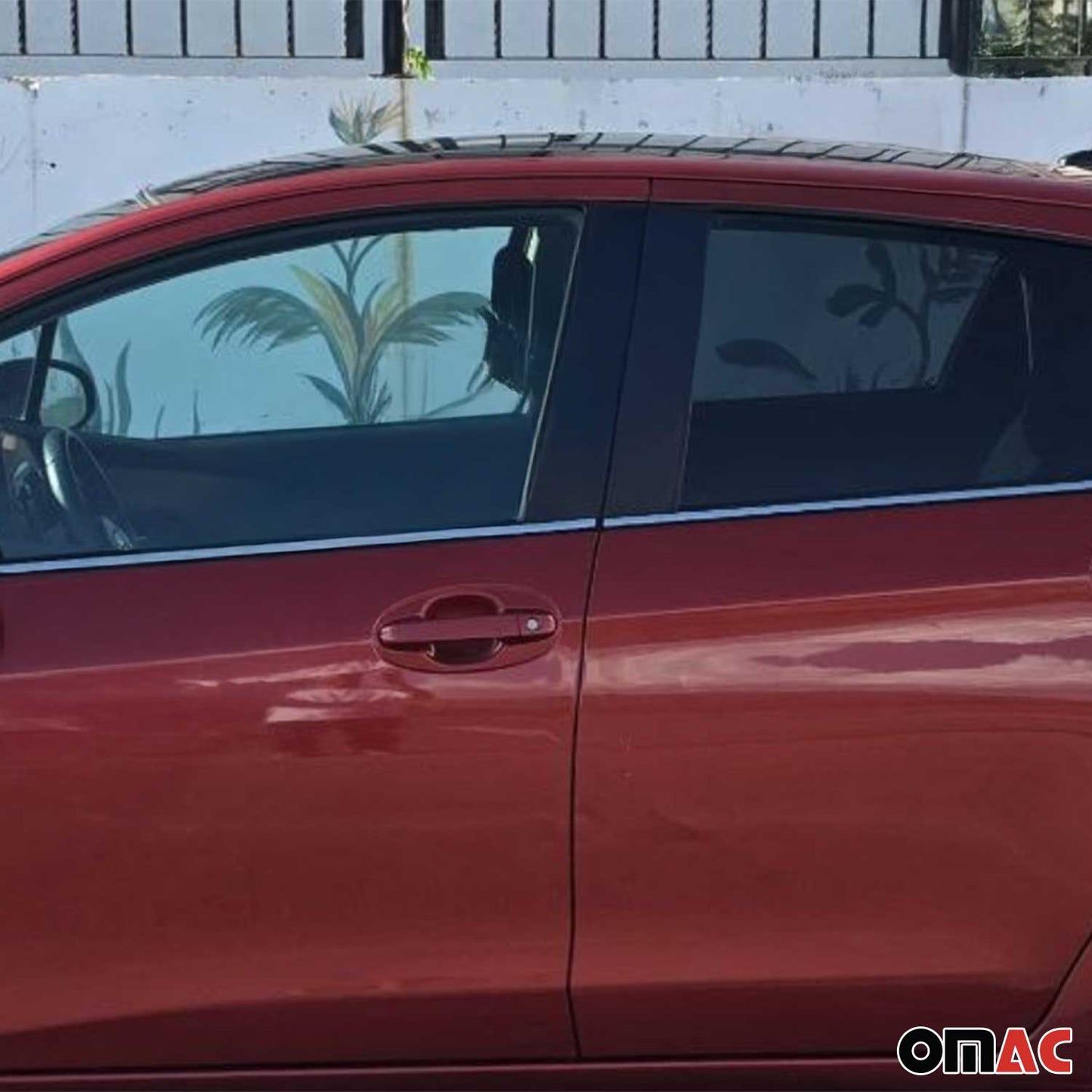 2013-2020 Toyota Yaris Window Molding Trim Streamer Stainless Steel Silver 4 Pcs