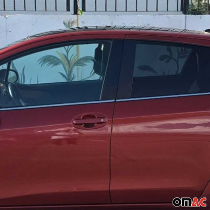 2013-2020 Toyota Yaris Window Molding Trim Streamer Stainless Steel Silver 4 Pcs