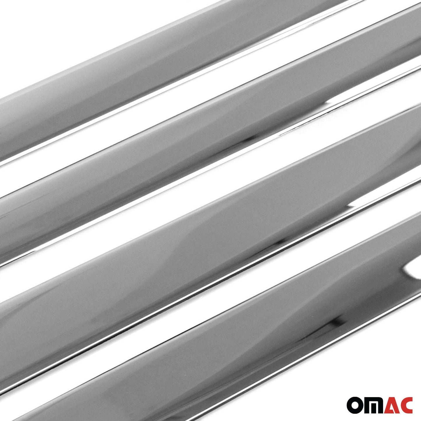 OMAC Side Door Molding Trim Skirt Garnish for Jeep Compass 2011-2016 Steel 4 Pcs 1718131