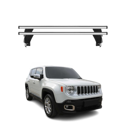2015-2023 Jeep Renegade Roof Rack Cross Bars Silver