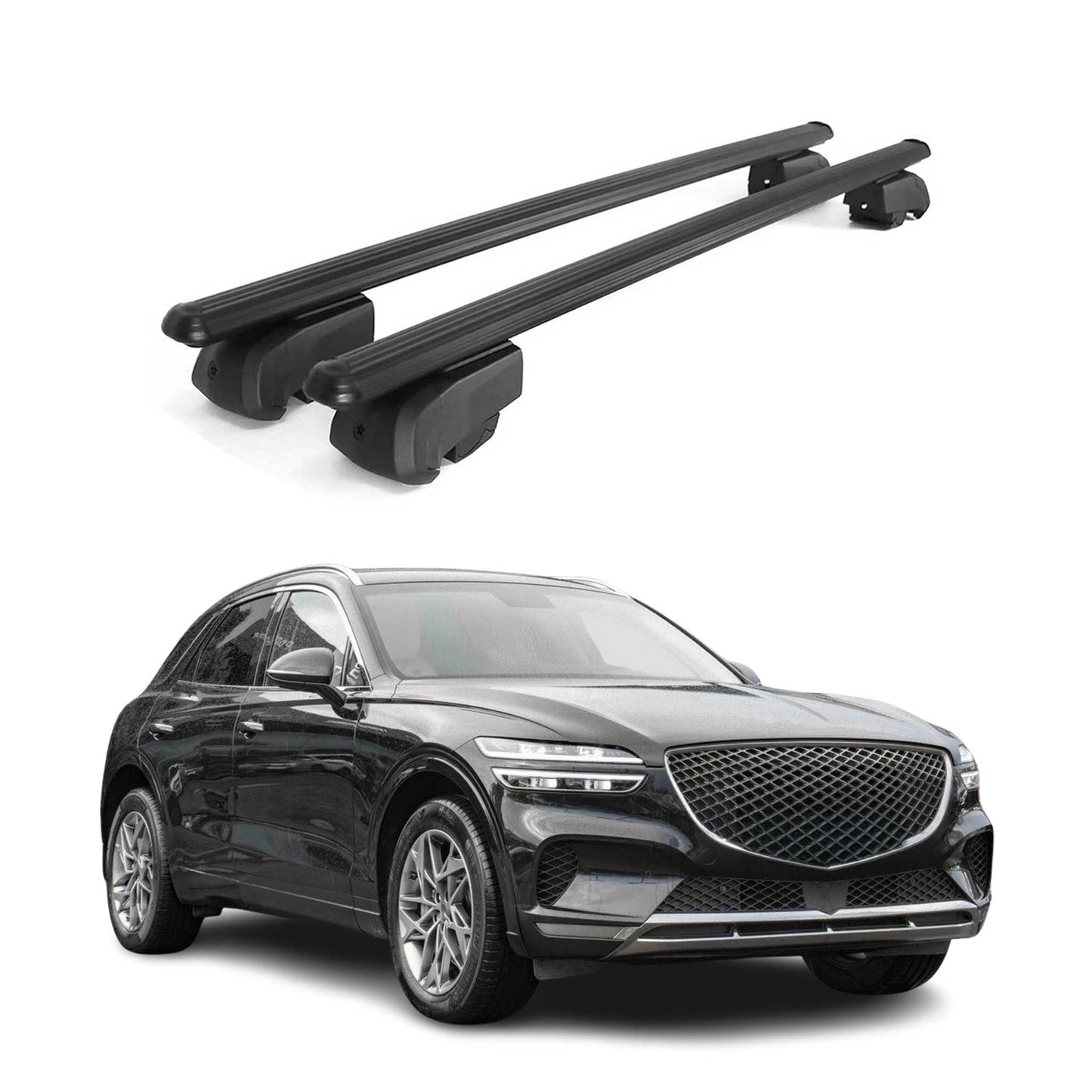 2022-2024 Genesis GV70 Roof Rack Cross Bars Black