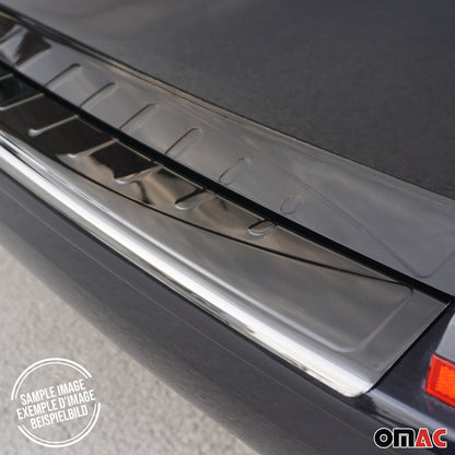 OMAC For Mercedes Metris 2016-2023 Dark Chrome Rear Bumper Guard Trunk Sill Protector 4733093B