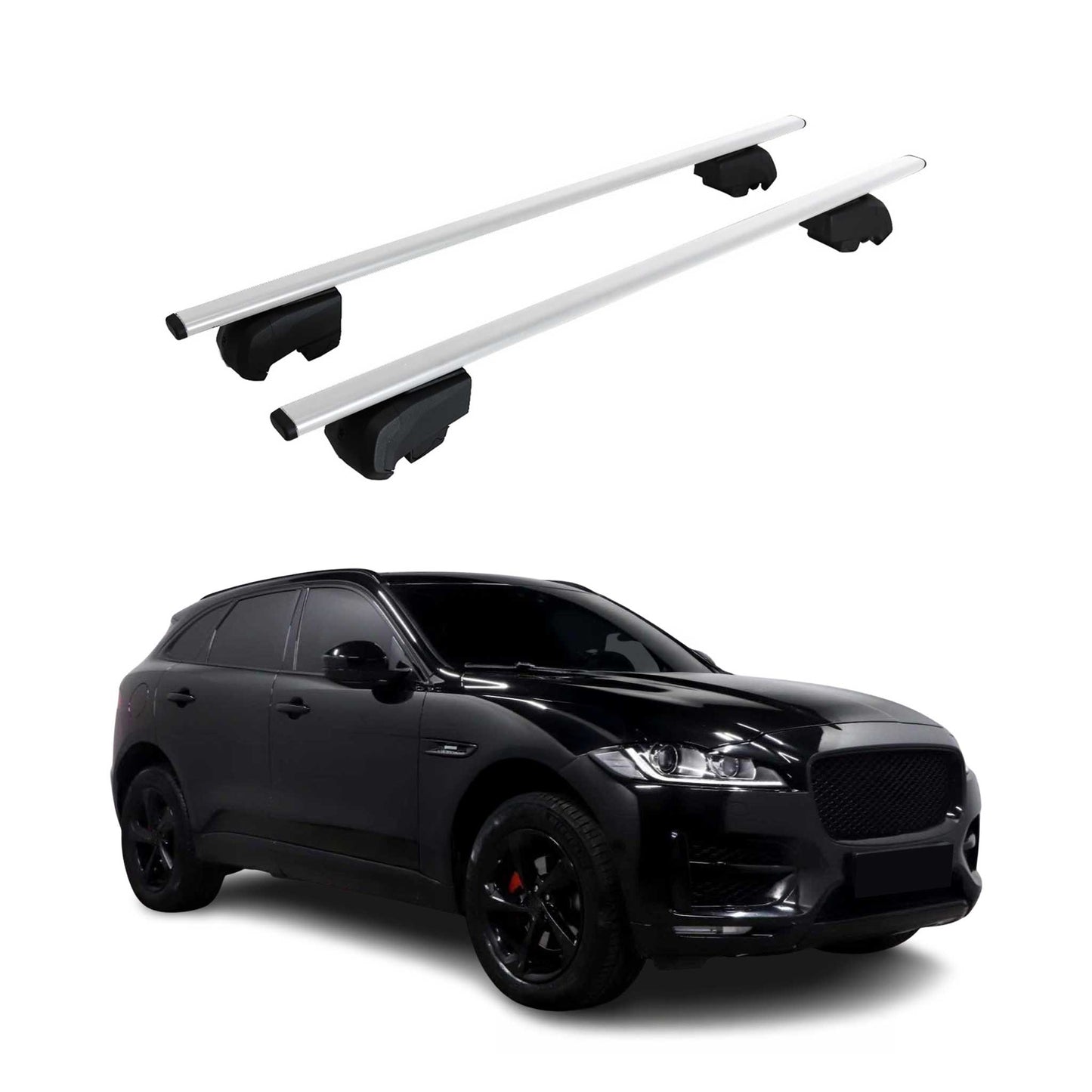 2017-2026 Jaguar F-Pace Roof Rack Cross Bars Silver