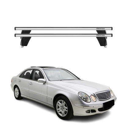 2004-2009 Mercedes E Class W211 Sedan Roof Rack Cross Bars Silver