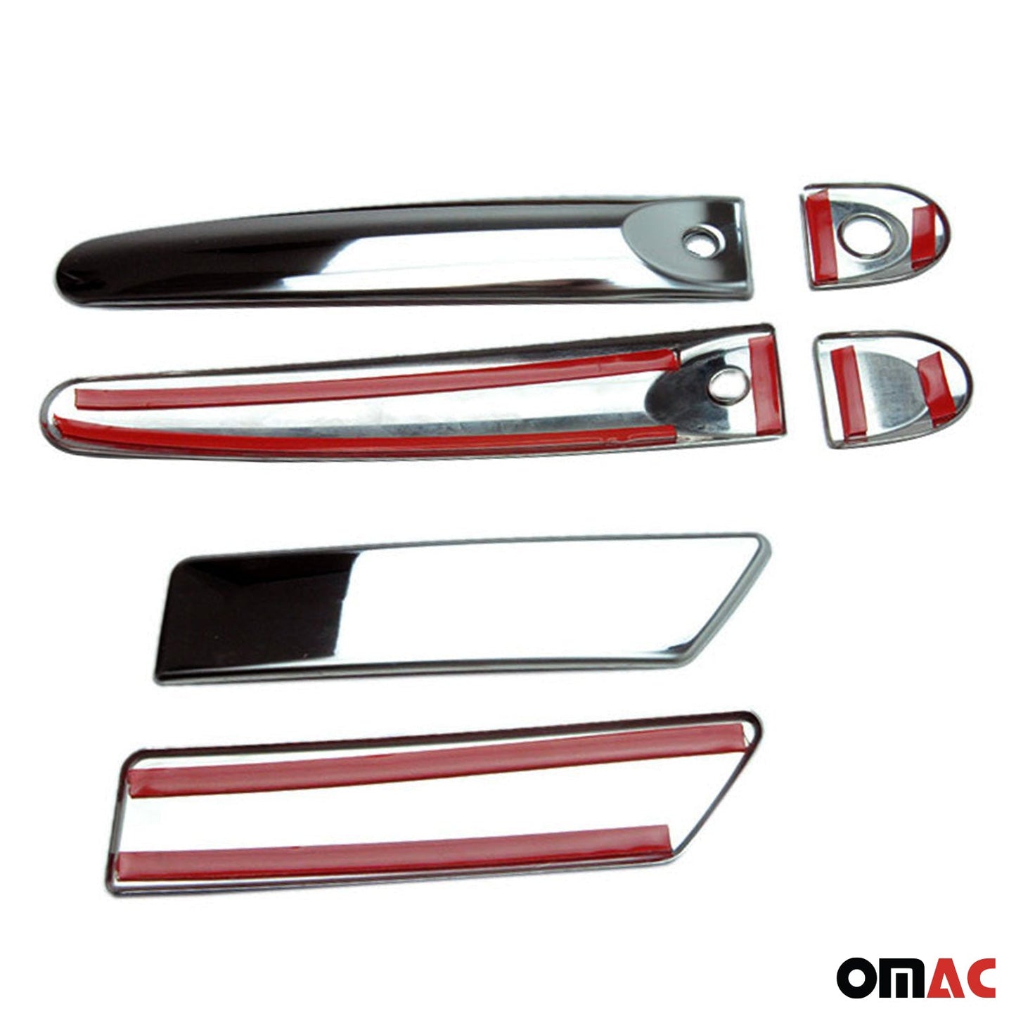 OMAC Car Door Handle Cover Protector for Chevrolet Malibu 2014-2015 Steel 8 Pcs U015063