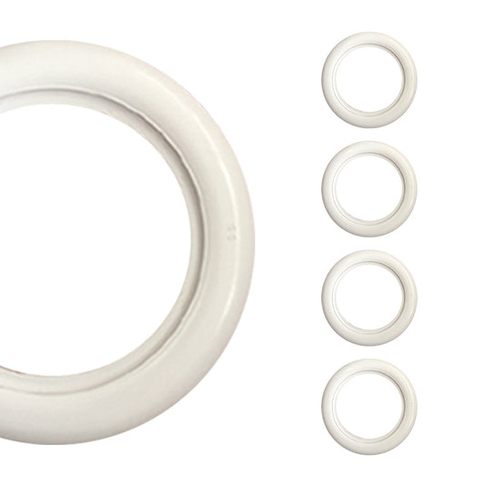 OMAC 16" Tire Wall Portawall Rims Sidewall Rubber Ring for Toyota Sienna Set White 4x U023808