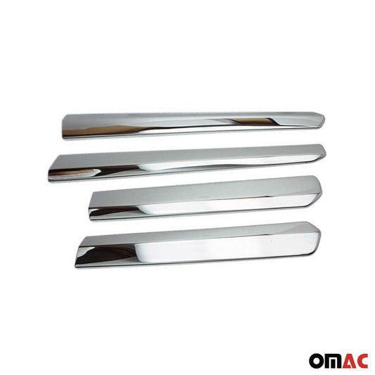 OMAC For Fiat Doblo 2010-2021 Chrome Side Door Trim Cover Stainless Steel 4 Pcs U005884