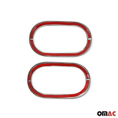 2016-2017 Smart ForTwo Car Door Handle Cover Protector Stainless Steel Chrome 2 Pcs