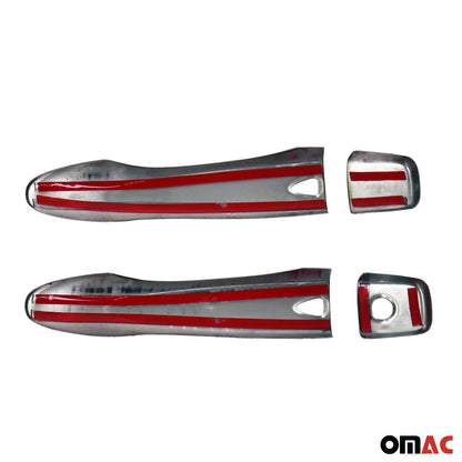 2016-2022 Nissan Micra Car Door Handle Cover Protector Stainless Steel Chrome 4 Pcs