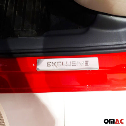 OMAC Door Sill Scuff Plate Scratch Protector for Ford Explorer Edge Exclusive Steel U015434