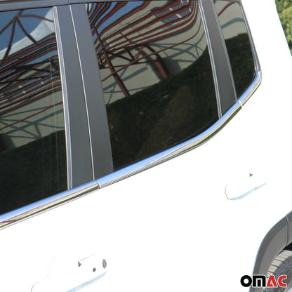 2015-2024 Jeep Renegade Window Molding Trim Streamer Steel Silver 6 Pcs