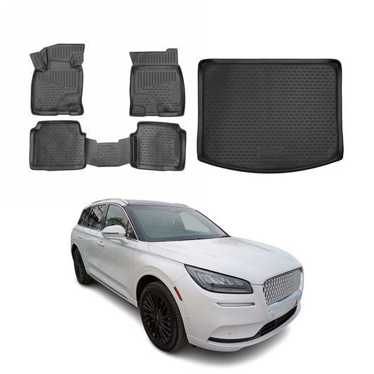 2020-2025 Lincoln Corsair Floor Mats & Cargo Liner Full Set Black