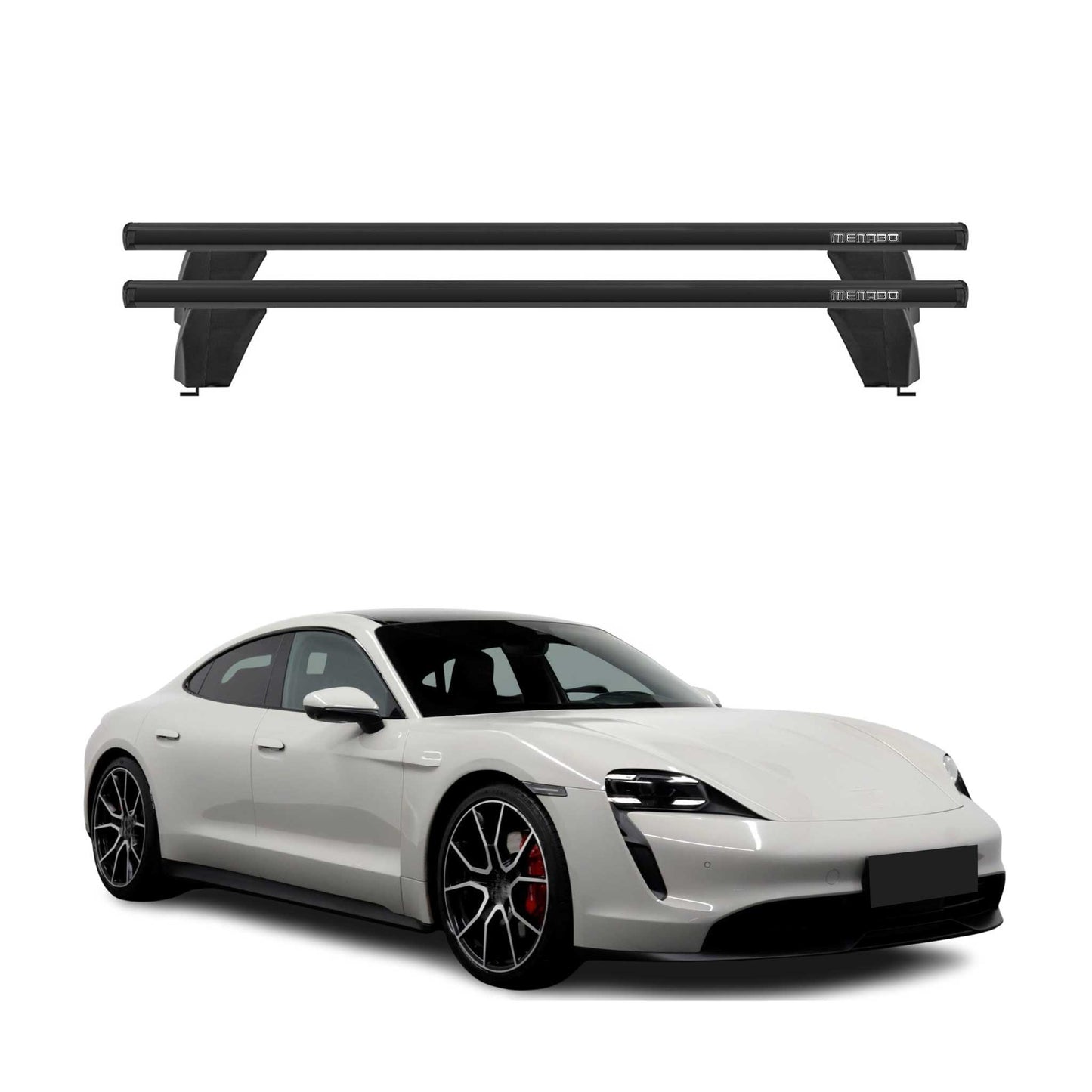 2020-2025 Porsche Taycan Roof Rack Cross Bars Black