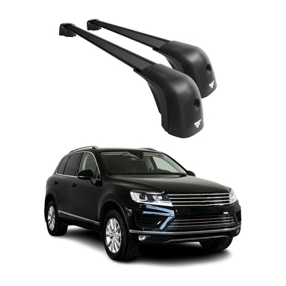 2011-2018 VW Touareg Roof Racks Cross Bars Black
