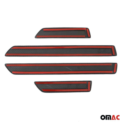 OMAC Door Sill Scuff Plate Scratch for Ford Ranger 2001-2011 Carbon Edition Black 4x U009930