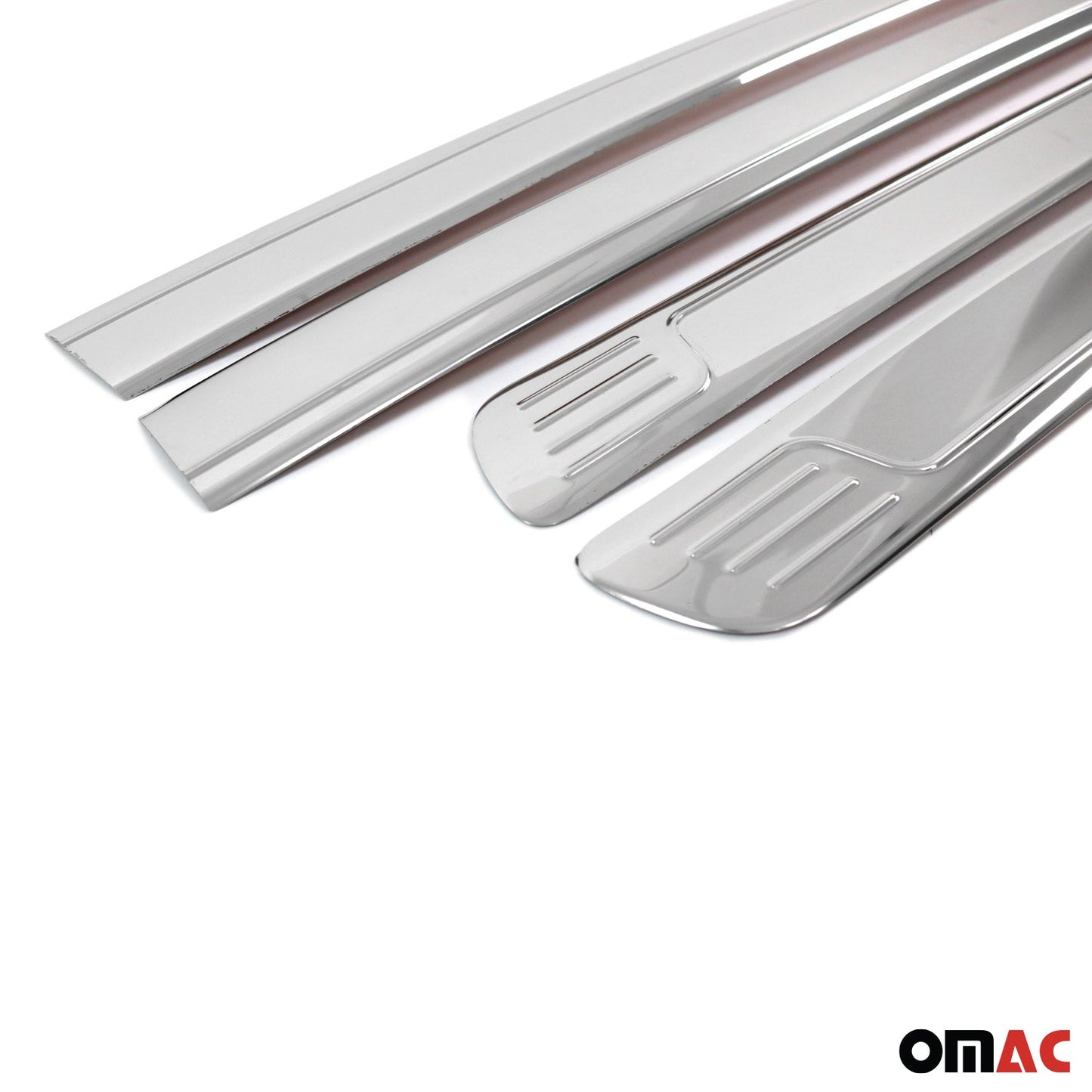 OMAC Side Door Molding Trim for Nissan Frontier 2005-2021 Steel Silver 4x 5003131