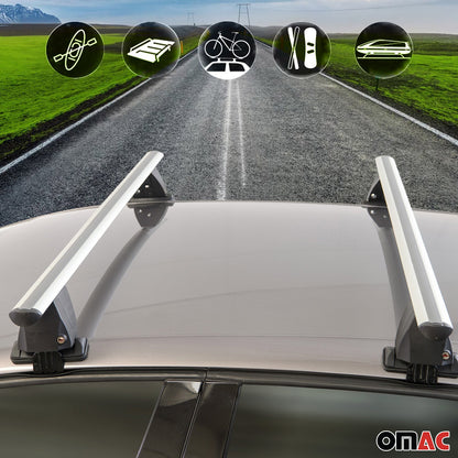 2019-2025 Toyota Corolla Sedan Roof Rack Cross Bars Gray