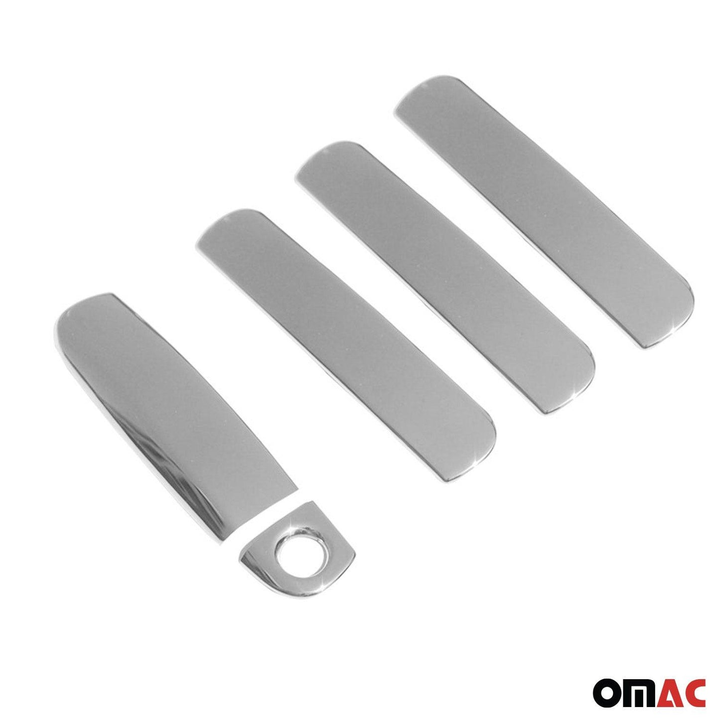 OMAC Car Door Handle Cover Protector for Audi A3 1996-2003 Steel Chrome 5 Pcs 1103044