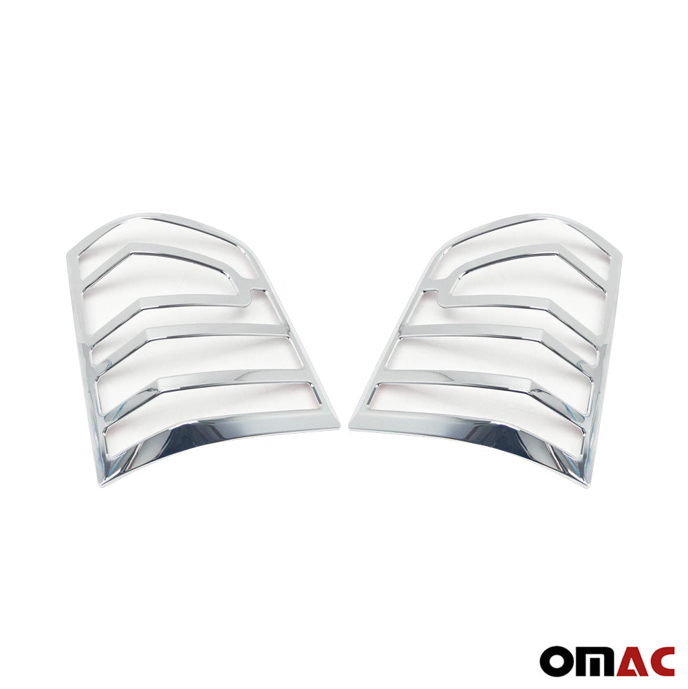 OMAC Trunk Tail Light Trim Frame for VW T5 Transporter 2010-2015 Chrome Silver 2 Pcs U001782