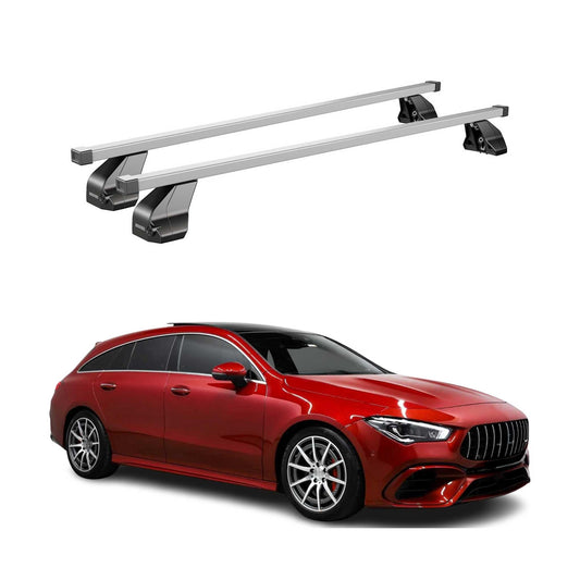 2020-2025 Mercedes CLA Shooting Brake X118 Roof Rack Cross Bars Silver