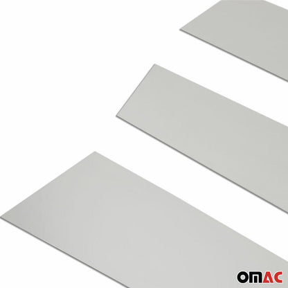 2015-2021 VW Golf Mk7 Window B Pillar Posts Door Trim Cover Stainless Steel Silver 4x