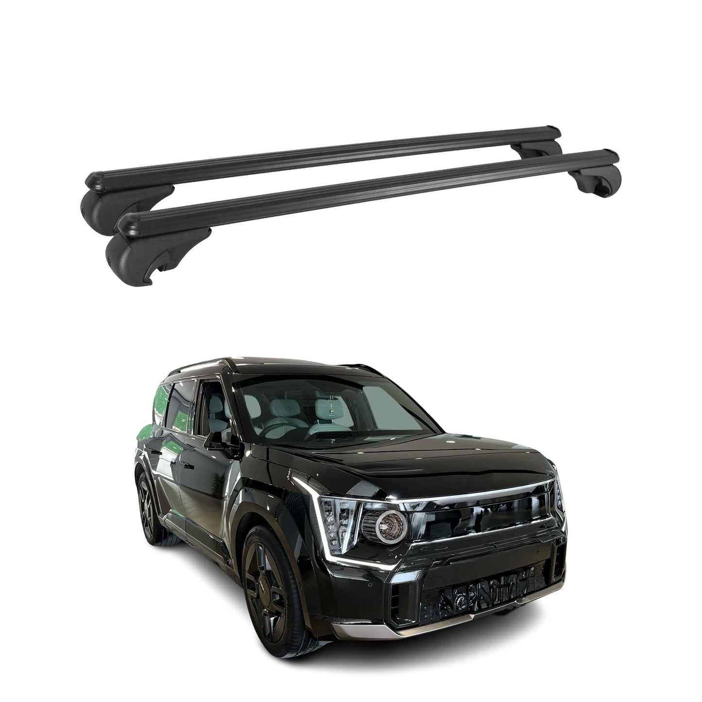 2024-2026 Kia EV9 GT-Line Roof Rack Cross Bars Black