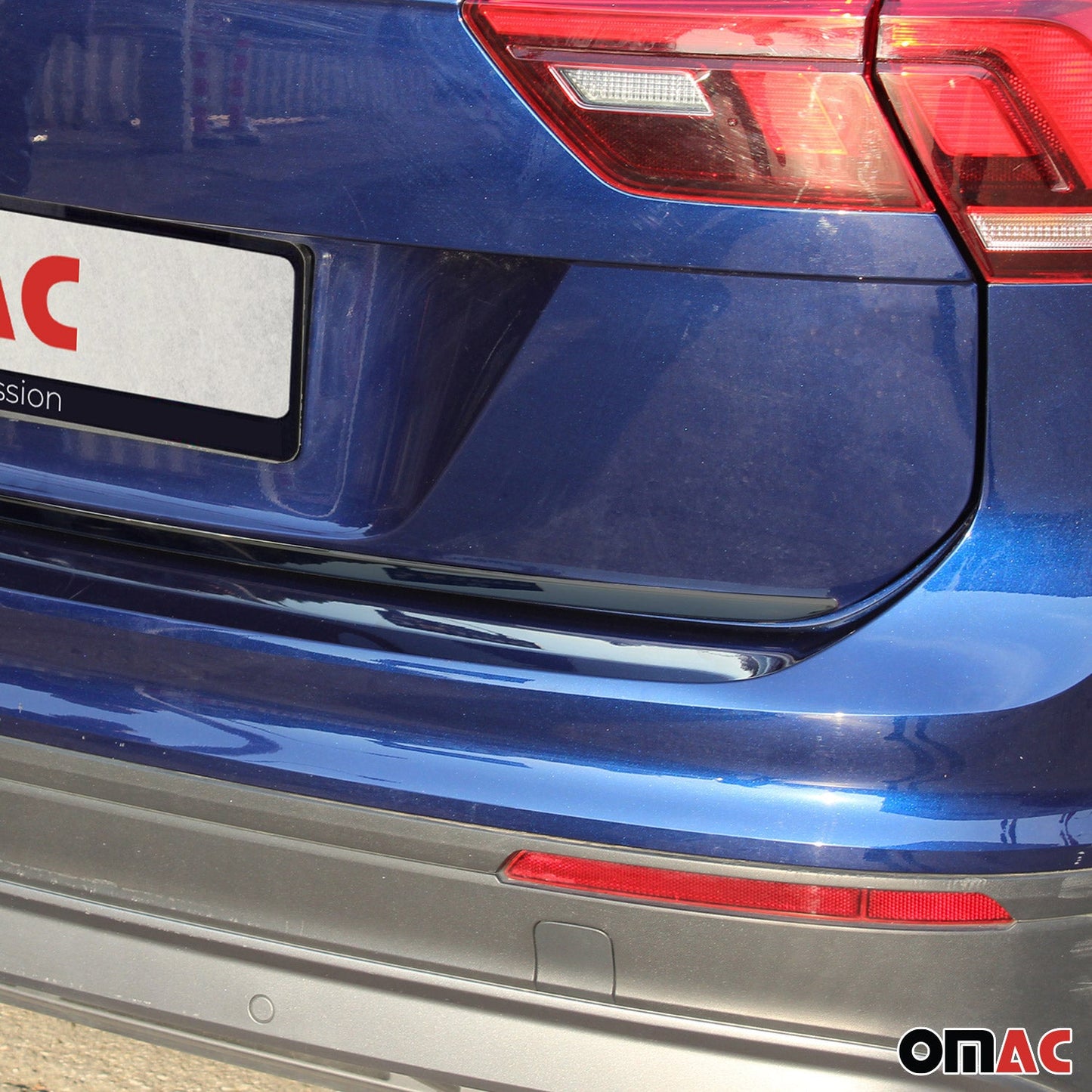 2018-2025 VW Tiguan Allspace Rear Trunk Molding Trim Stainless Steel Dark 1Pc