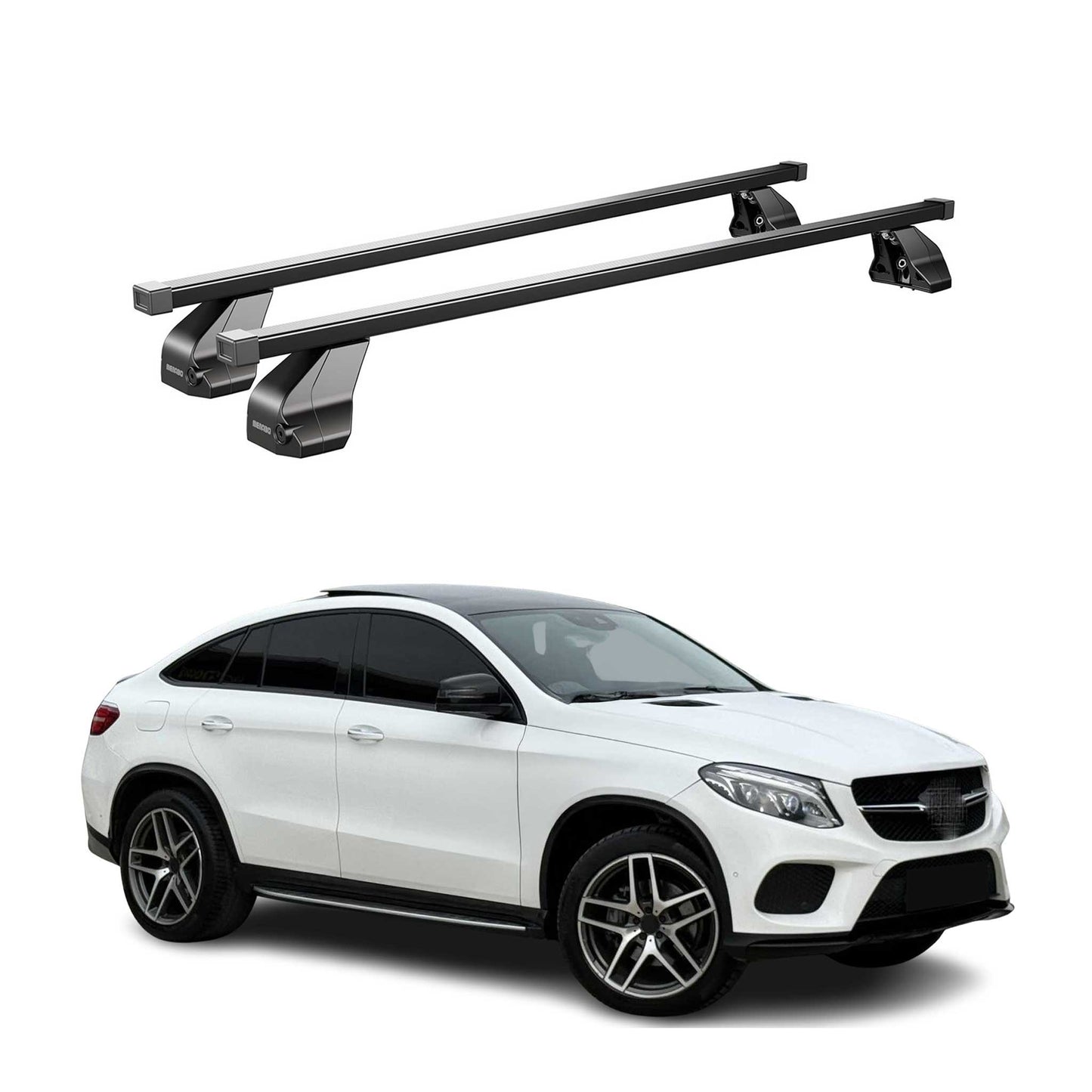2016-2019 Mercedes GLE Class Coupe C292 Roof Rack Cross Bars Black