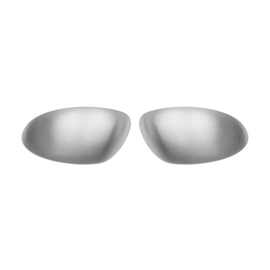 OMAC Side Mirror Cover Caps Fits Nissan Juke 2011-2014 Brushed Steel Silver 2 Pcs 5008111T