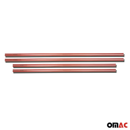 OMAC Side Door Molding Trim for Chevrolet Silverado 1500 2014-2018 Crew Cab Steel LC-1694131