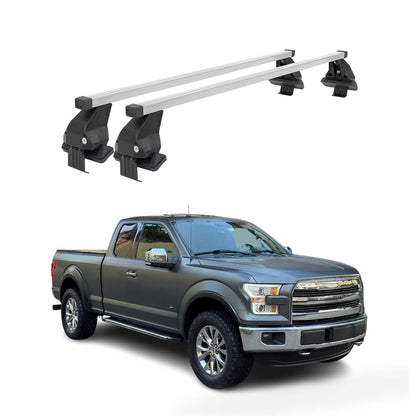 2017-2022 Ford F-250 Roof Rack Cross Bars Silver