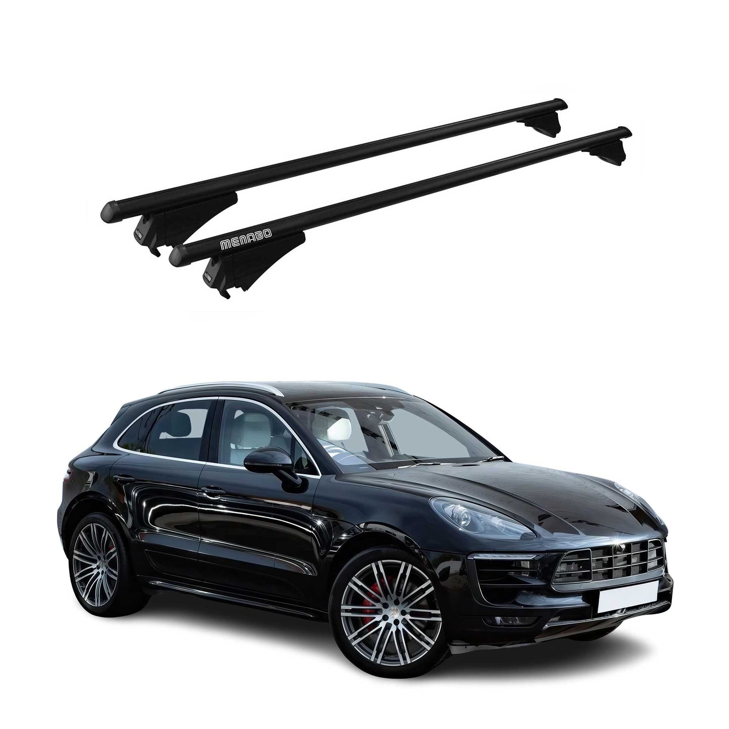 2015-2025 Porsche Macan Roof Rack Cross Bars Black