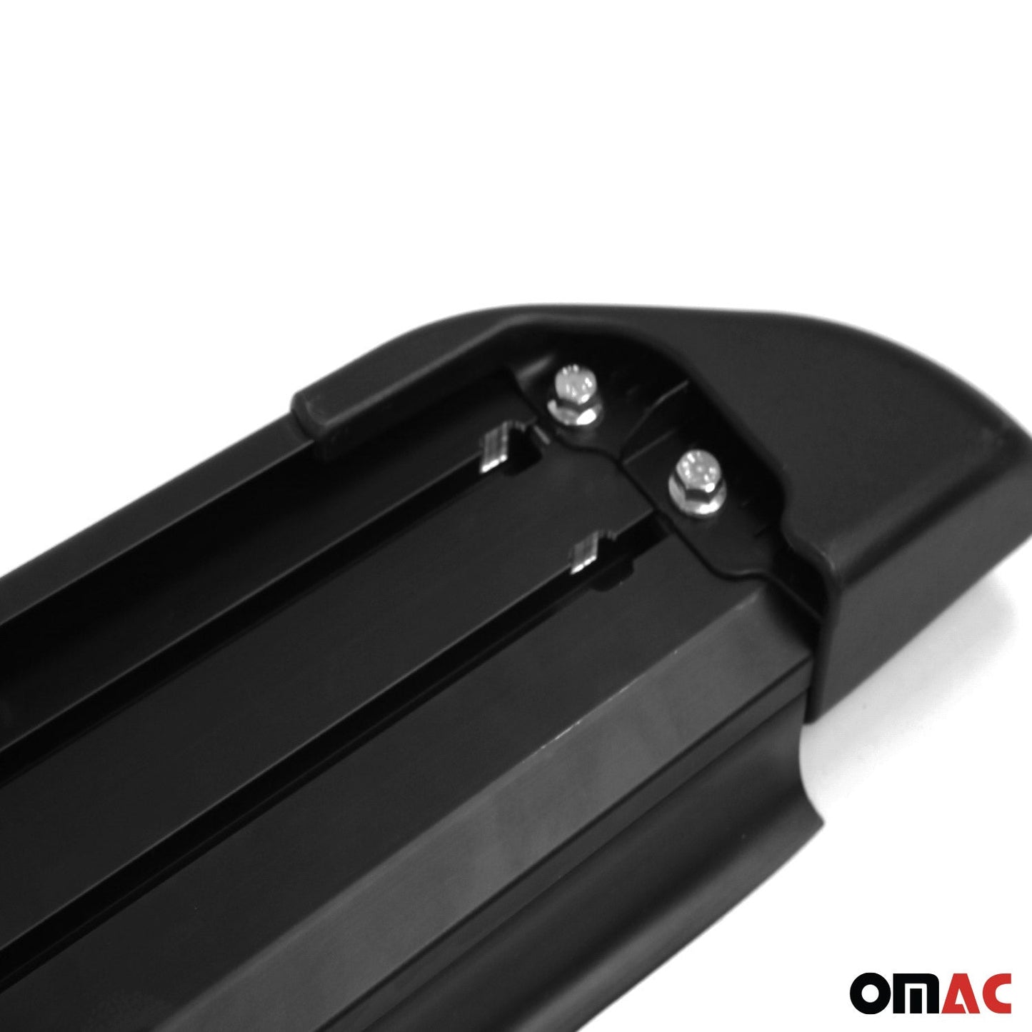 OMAC Nerf Bars Side Step Running Boards for Kia Stonic 2017-2023 Aluminium Black 2Pcs 4025937B