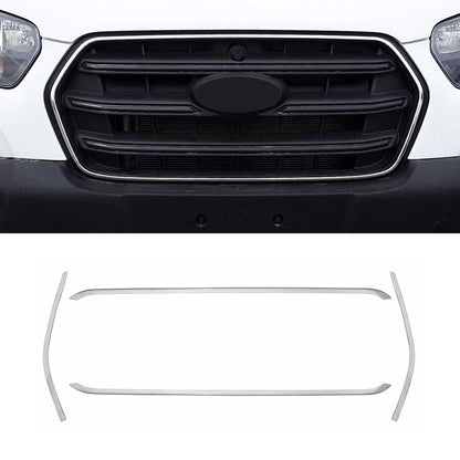 2021-2025 Ford Transit 150 250 350 Front Bumper Grill Trim Molding Stainless Steel 4x