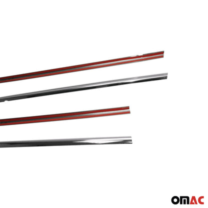 2013-2020 Toyota Yaris Window Molding Trim Streamer Stainless Steel Silver 4 Pcs