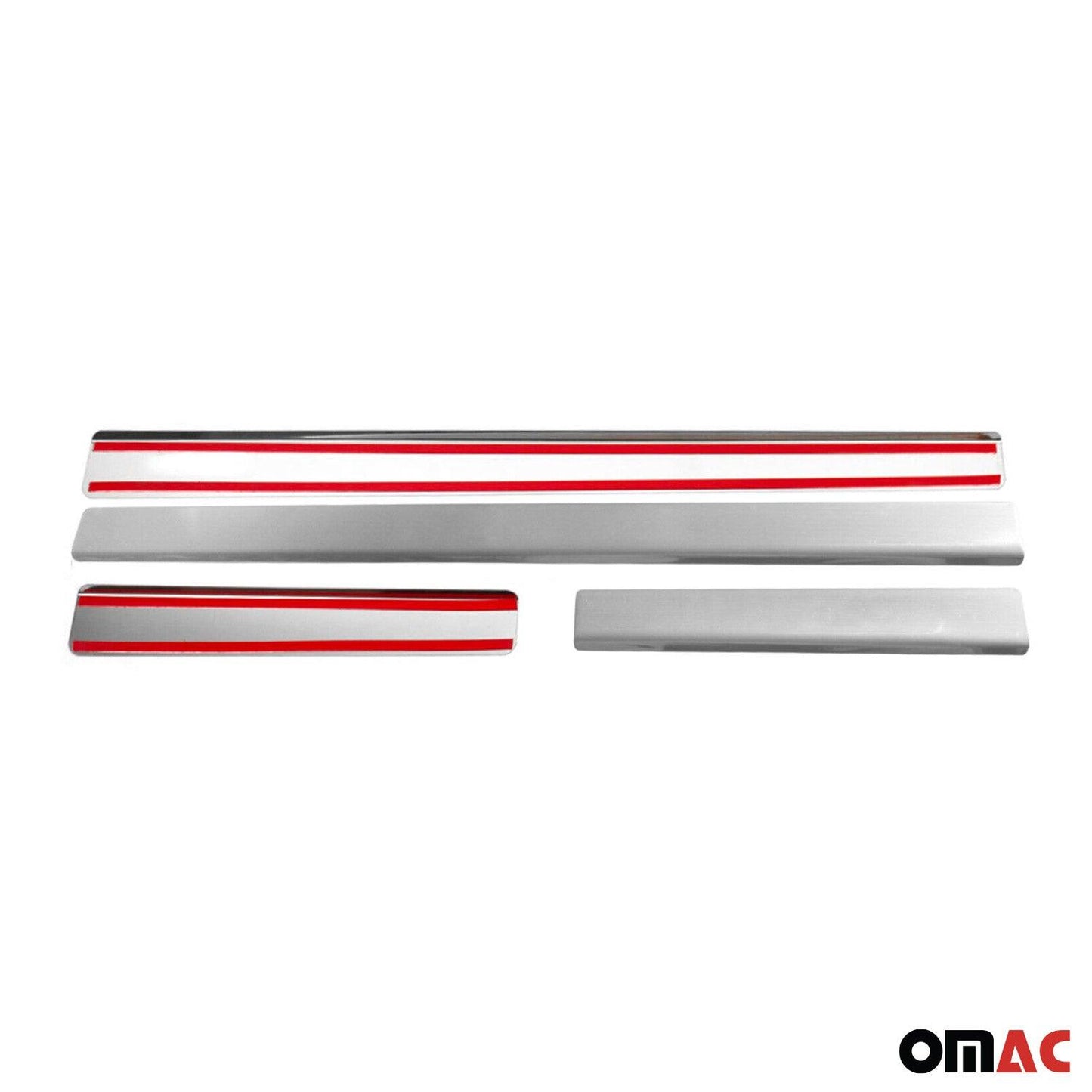 OMAC Door Sill Scuff Plate Scratch Protector for Alfa Romeo 147 2002-2007 Steel 4x 0101091N