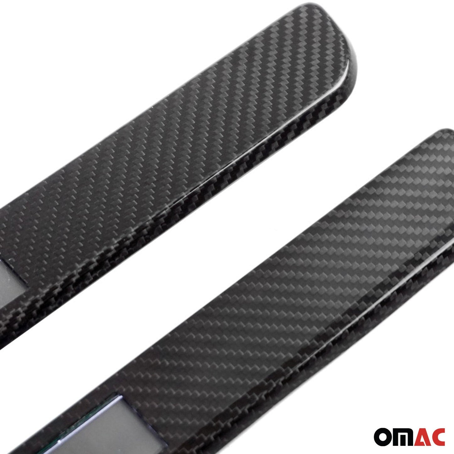 OMAC Genuine Carbon Illuminated LED Door Sill Cover Scuff Plate Exclusive 2 Pcs 9696090CE