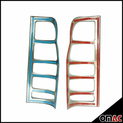 OMAC Trunk Tail Light Trim Frame for Ford Transit 2007-2014 Steel Dark 2 Pcs 2621101B