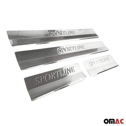 OMAC Chrome Door Sill Scuff Plate Guard S.Steel Trim for BMW 3 Series E36 1992-1999 1208091