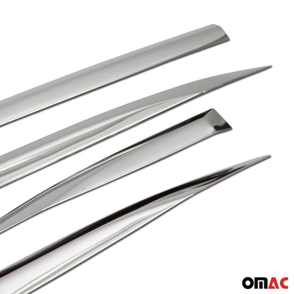 OMAC Side Door Molding Trim Skirt Garnish for Peugeot 3008 2016-2023 Steel Silver 4x 5719131