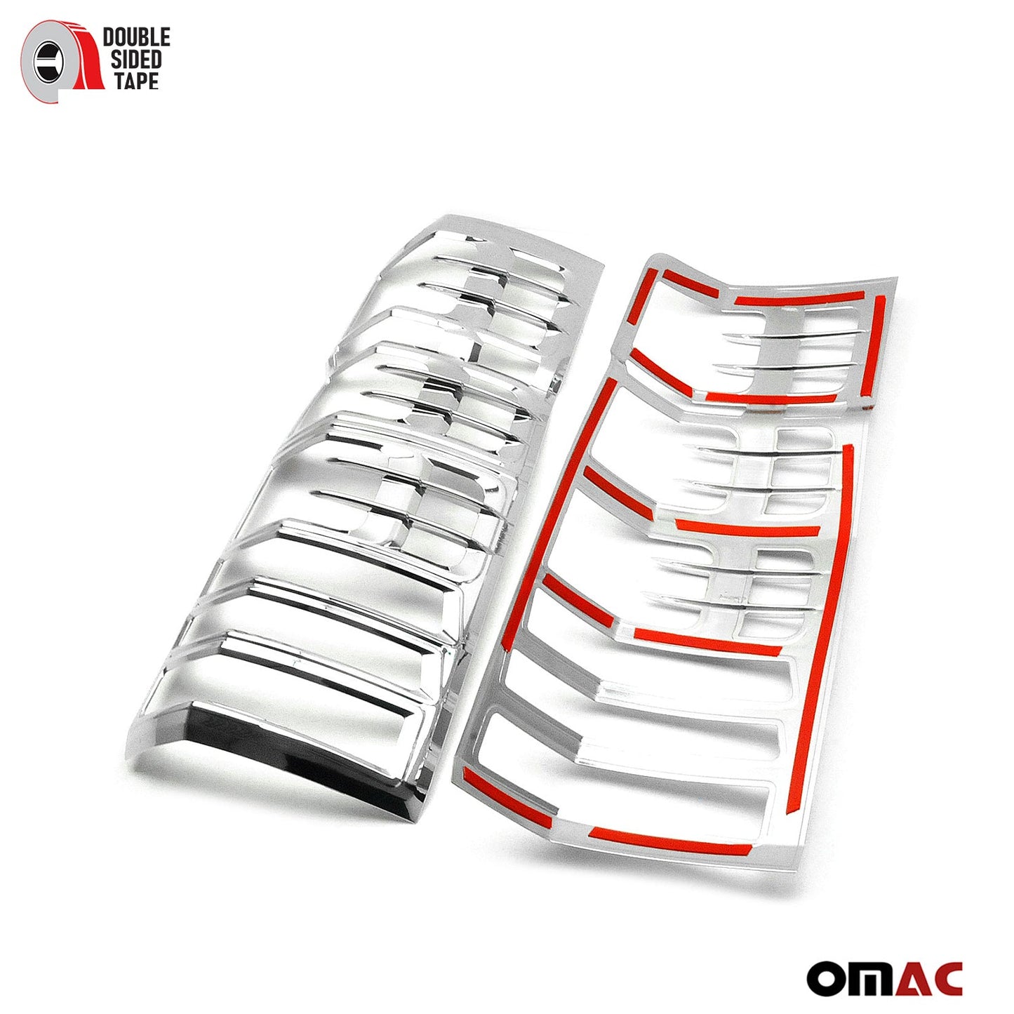 OMAC Trunk Tail Light Trim Frame for Mercedes Sprinter W906 2010-2018 Chrome 2 Pcs 4724101